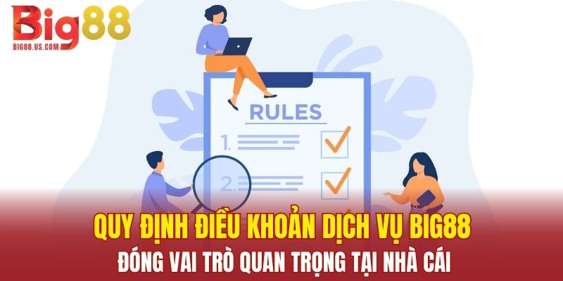 Quy định điều khoản dịch vụ Big88 đóng vai trò quan trọng tại nhà cái